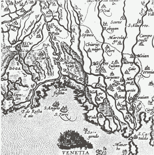 Venezia mappa Brenta XVs